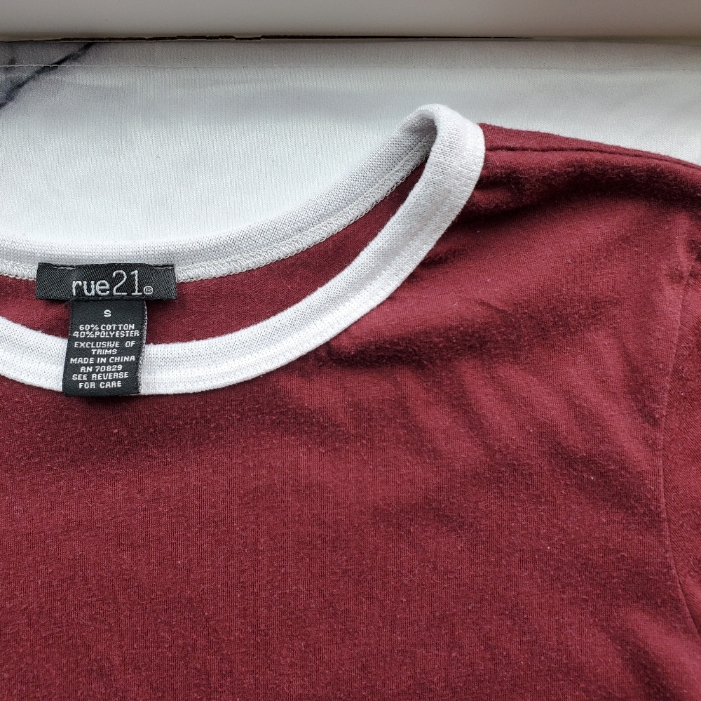Red Baseball Tee - Picture 2 of 3